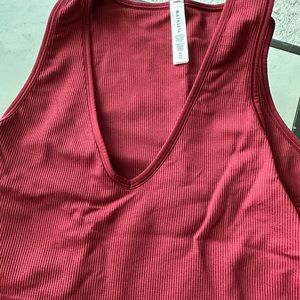 Athleta Aurora Seamless Crop Rib Tank